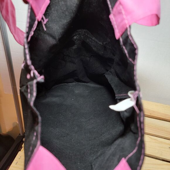 Skull & Crossbones w/ Bow Reusable Bag Small Black - Picture 4 of 4